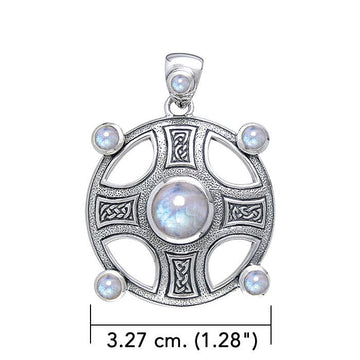 Celtic Knot Elemental Shield Pendant with Chain Set TSE854 - Jewelry